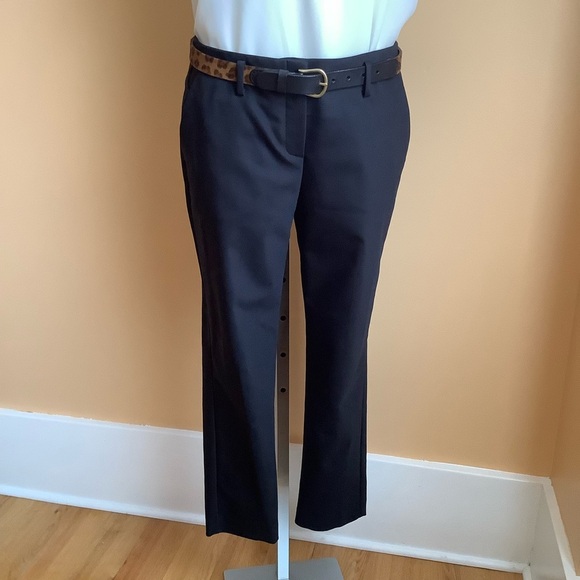 THEORY Bedina Pavia Black Tailored Ankle Trousers Size 8 - Picture 5 of 13